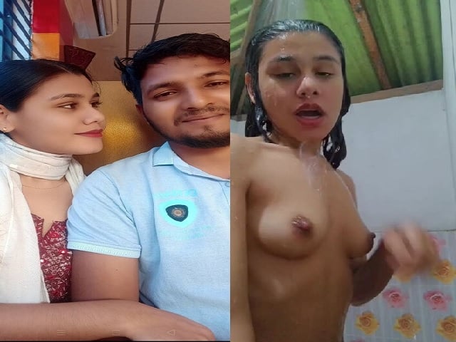 Girlfriend topless shower nude bath viral video
