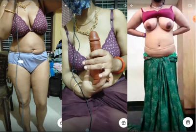 Milf strips and shows her naked body in the Tamil sex video