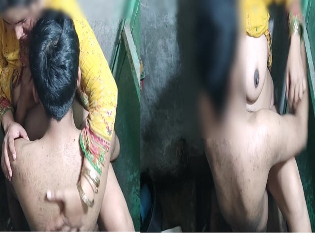 Sister-in-law fucking in bathroom with young brother