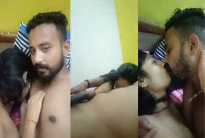 Big guy enjoys romantic sex with his cute GF