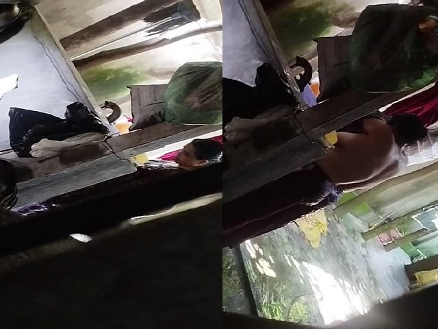 Son captures mom bathing in open backyard viral MMS