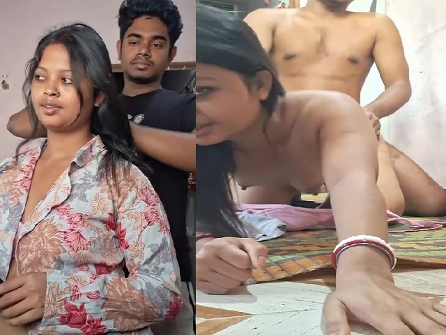 Slutty girlfriend doggy sex with boyfriend viral MMS