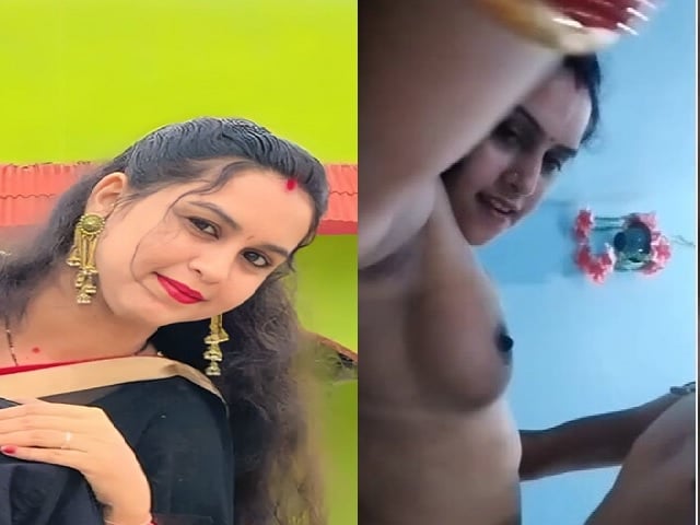 Newly married cute wife viral sex videos with husband