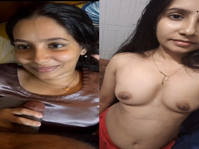 Small boobs cute bhabhi blowjob and nude body flaunt