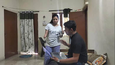 Girl Engaged in Kamasutra Sex Position in Her Room