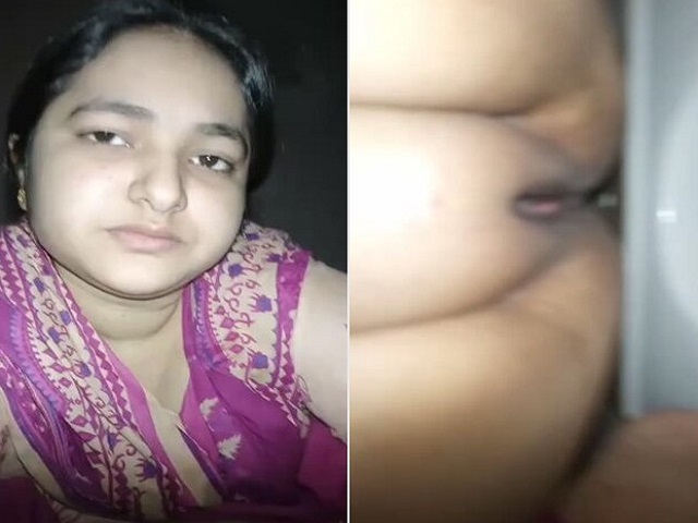 Chubby bhabhi shaved pussy showing viral selfie MMS