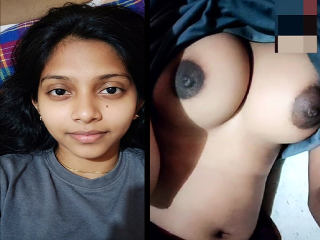 21YO College Girl Shows Dark Nipples in Topless Video Indian Sex MMS